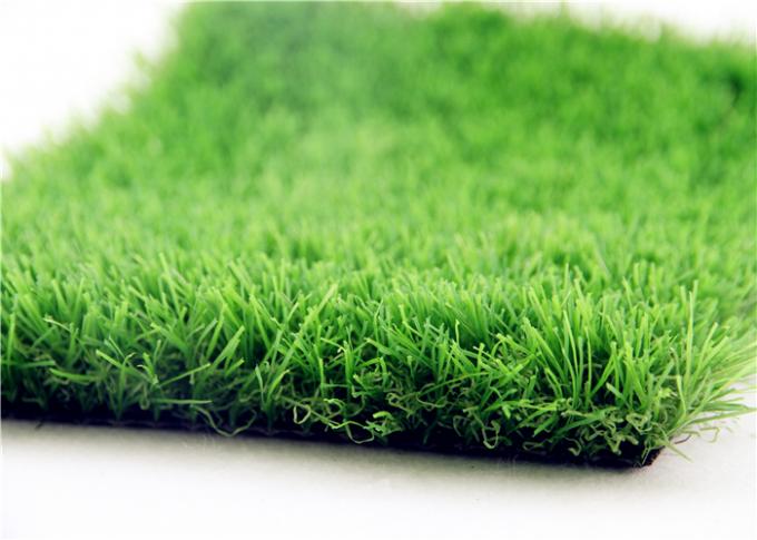 High Density Outdoor Fake Grass For Gardens / Kindergarten Decoration 0
