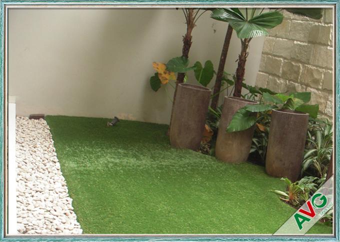 Field Green / Apple Green Garden Artificial Grass With Soft Feeling Waterproof 0