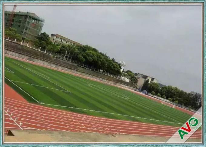 PE Soft Good Rebound Resilience Artificial Football Turf Excellent UV Resistance 0
