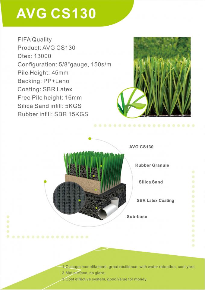 45mm Artificial Football Grass,Synthetic Soccer Turf Wholesale 0