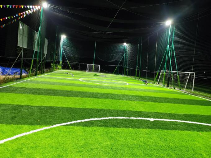 High Density 55mm Football Artificial Turf With Shock Pad 0