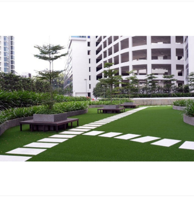 China SGS Cesped Artificial Landscape Turf Grass For Garden Good Resilience supplier