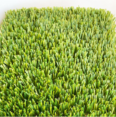 China Light Green Fescue Yellow Garden Artificial Grass With SBR Latex Coating supplier