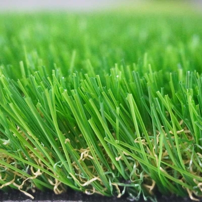China 4Cm Lawn Artificial Carpet Grass Double Wave Monofilament 12400 Detex supplier