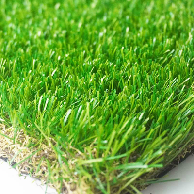 China Outdoor Artificial Landscaping Grass 4.0m Width Thick Wavy Monofilament supplier