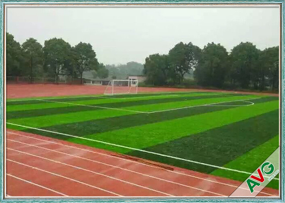 China FIFA Standard Anti UV Football Artificial Turf With Woven Backing Monofilament PE supplier