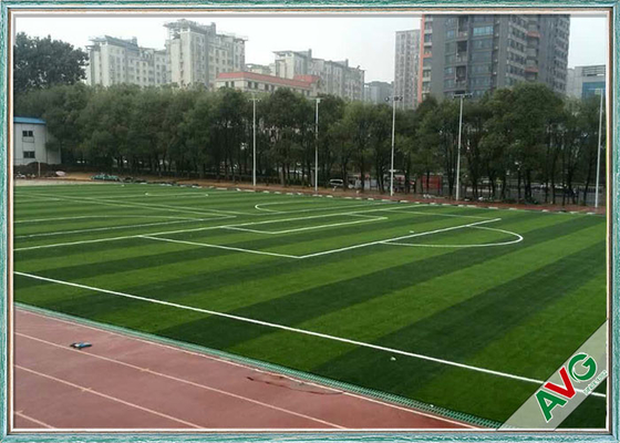 China PE Soft Good Rebound Resilience Artificial Football Turf Excellent UV Resistance supplier