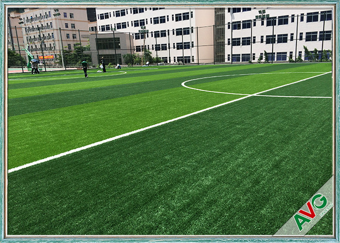 Olive Shape Football Field Soccer Artificial Grass Anti UV 2 / 4 / 5m Roll Width 0