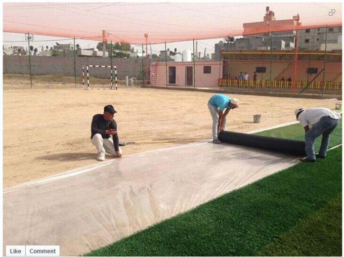 Outdoor Synthetic Grass For Playgrounds , Artificial Playground Grass PE Materal 2