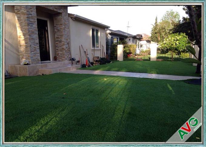 High Wear Resistance Outdoor Artificial Grass Field Green / Apple Green Color 0