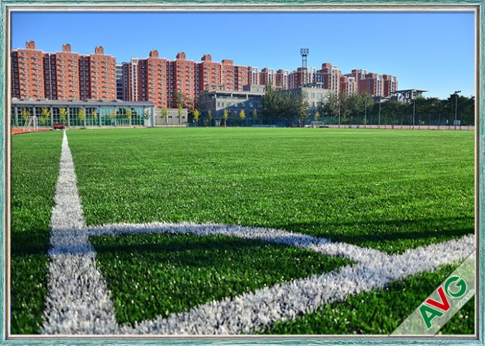 Monofil PE Yarn Green Artificial Grass manufacturer For Sports , Football Field Artificial Turf 1