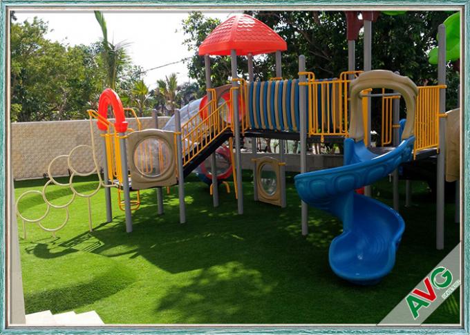 High Density Natural Looking Playground Artificial Grass Safe For Children 0