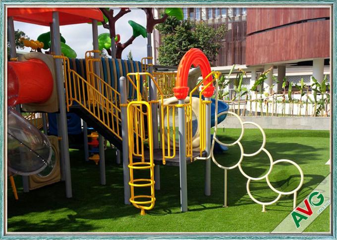 Low Maintenance Costs Playground Synthetic Grass 35 MM Height SGS Approval 0