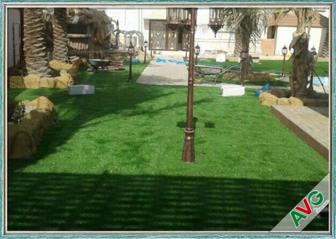 Yard Ornamental Outdoor Artificial Grass / Fake Grass Save Water Attractive Color 0