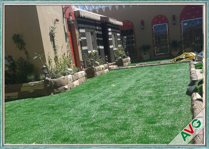 Easy Install Outdoor Artificial Grass , Garden Artificial Grass Turf For Dogs 0