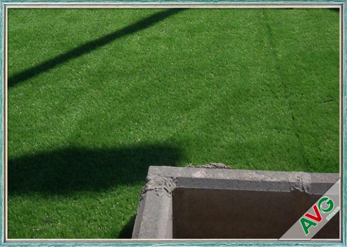 Field Green V Shaped Garden Artificial Grass For Garden / Residential 35 mm Height 0