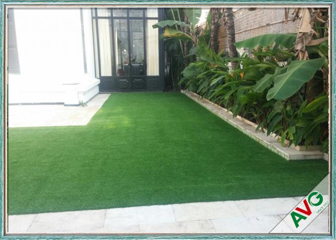 Fake Grass Carpet Outdoor Artificial Grass For Residential Yards / Play Area 0