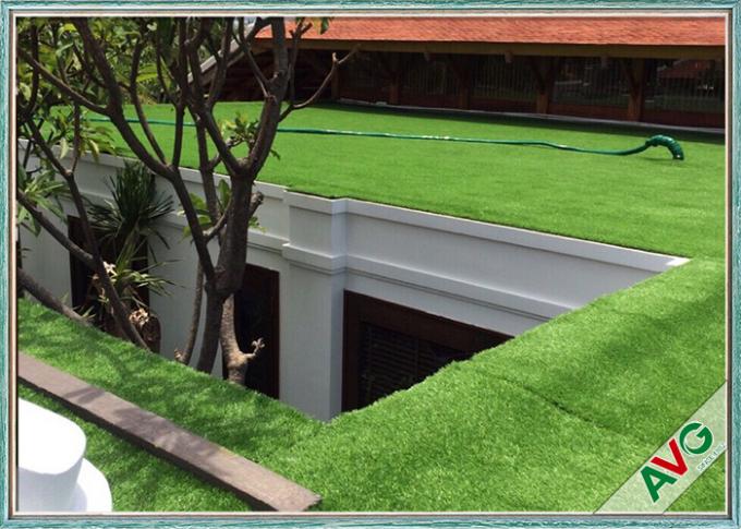 W Shape Outdoor Synthetic Grass / Artificial Grass Waving Surface 12800 Dtex 0