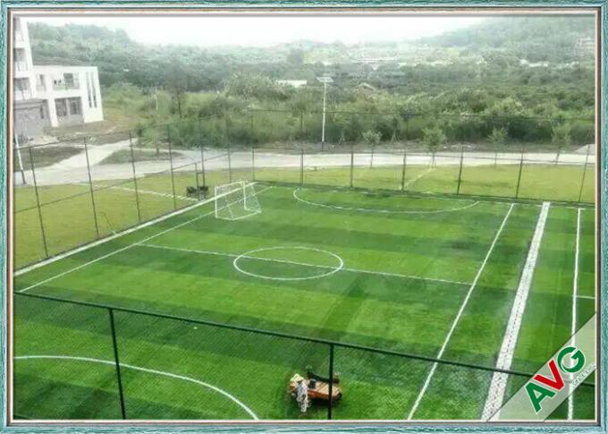 Excellent UV - Stability Football Artificial Turf Environmentally Friendly 0