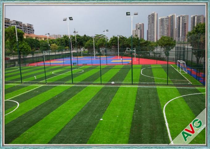 International Certificate Quality Assurance Artificial Soccer Turf , Artificial Turf For Football Fields 1