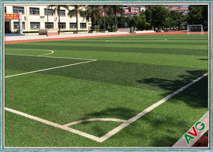 Diamond Shape Woven Backing Football Artificial Grass Environmental Protection 0