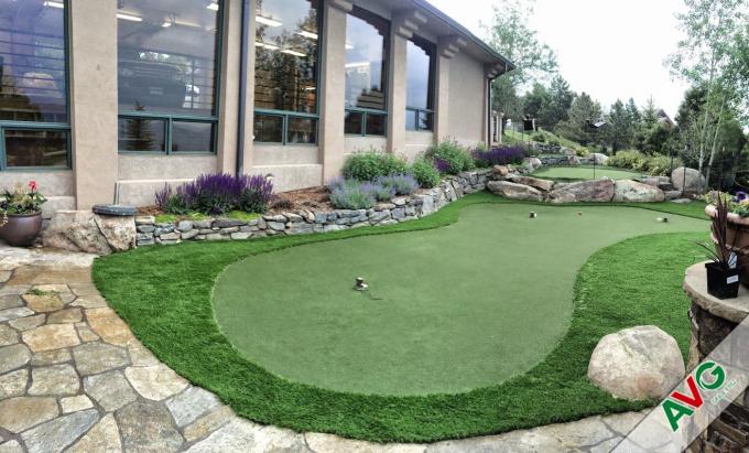 10mm Pile Height Natural Golf Artificial Grass / Golf  Indoor Putting Green 1