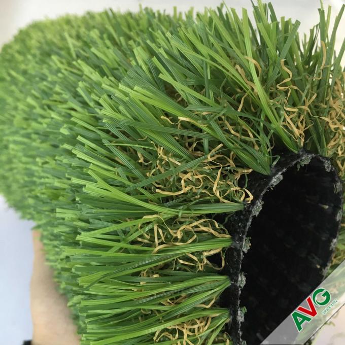 Monofilament PE + Curly PP 12400Dtex Outdoor Artificial Grass Plump Surface 0