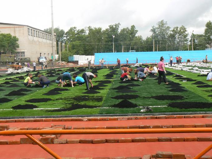 Abrasion Resistant Europe Soccer Artificial Grass / Soccer Synthetic Turf 2