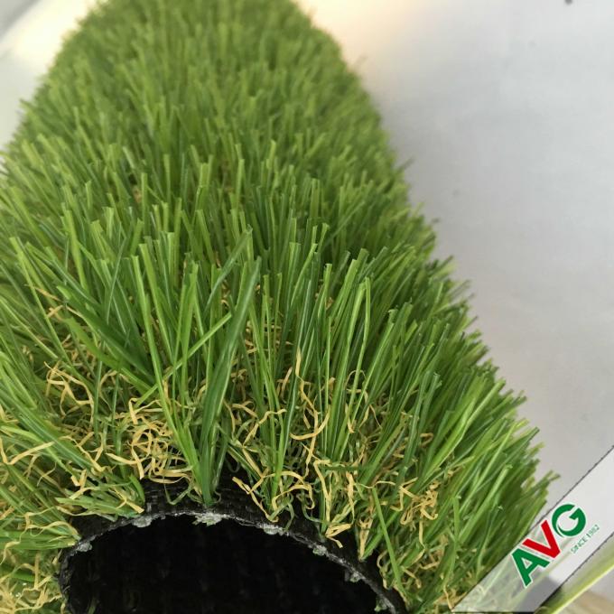 3 / 8'' Gauge PE + PP Material Flat Garden Artificial Grass For Exhibition 0