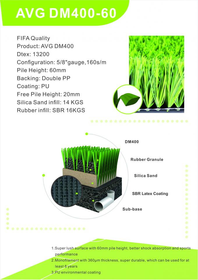 PRO 60mm Soccer Football Artificial Turf Grass Futsal Gazon Synthetique Price For Wholesale 0