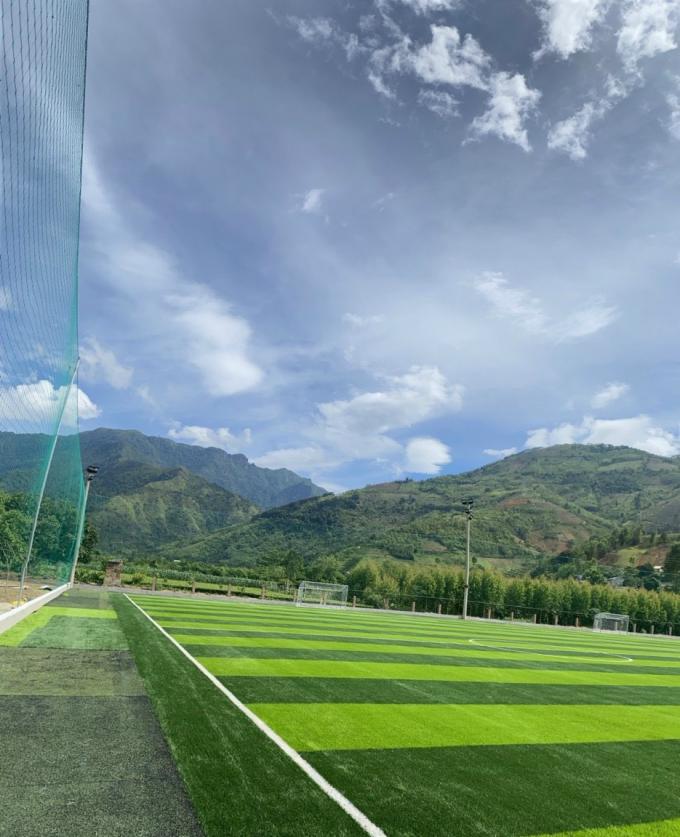 45mm Football Artificial Grass Turf 8000 Detex 1.28g/cm3 0