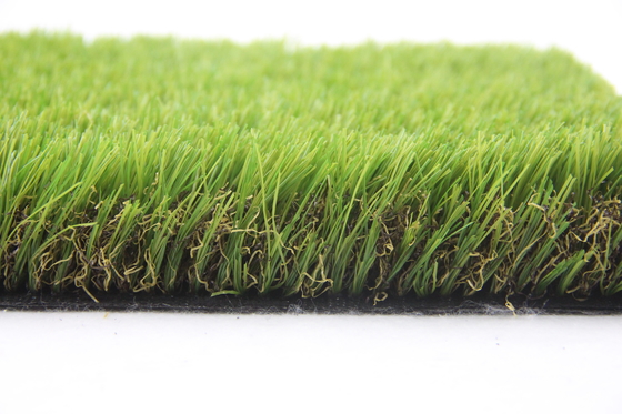 China Double Wave 50mm Garden Artificial Grass Flame Resistance supplier