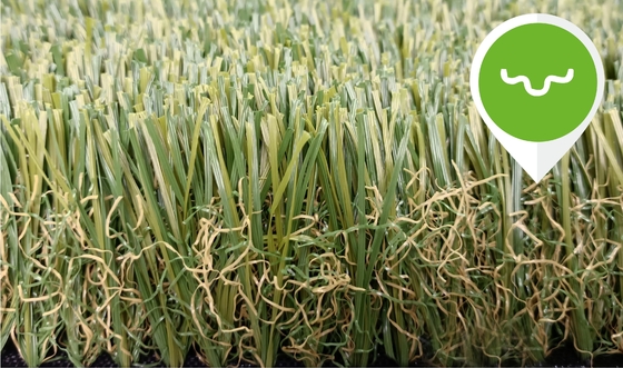 China Narrow Wavy Monofilament Garden Artificial Grass Mat  Wave 174 Code supplier