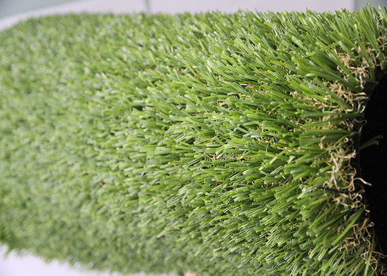 China 25MM Pile Height Indoor Artificial Grass double S Shape Landscaping Artificial Turf supplier