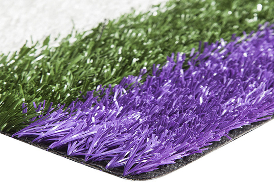 China Smooth Coloured Tennis Court Artificial Turf , Coloured Fake Grass UV Resistance supplier