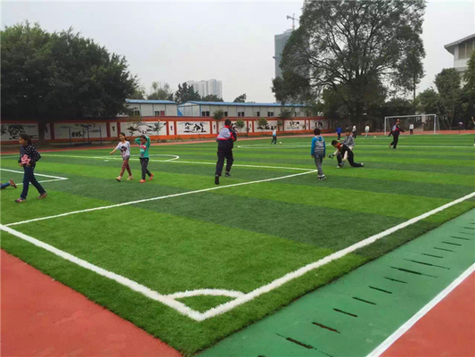 China Durable False Turf Playground Soccer Synthetic Grass Environment Friendly supplier