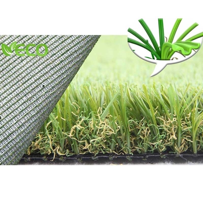 China Outdoor Garden Landscaping Decking False Turf Grass 12400 Detex supplier
