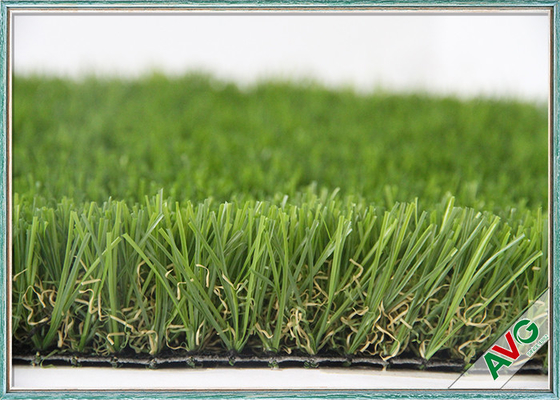 China High Wear Resistance Outdoor Artificial Grass Field Green / Apple Green Color supplier