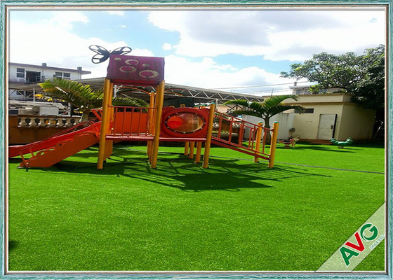 China 35  MM Height Easy Maintenance Outdoor Artificial Grass For Kids Amusement Park supplier