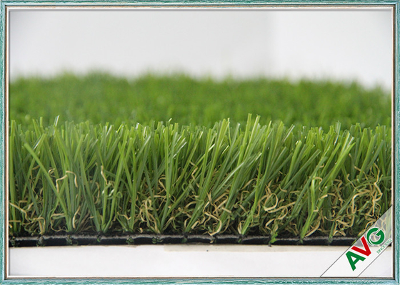 China HIGH Elasticity Outdoor Artificial Grass Field Green Monofil PE + Curled PPE Material supplier