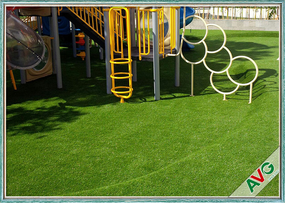 China High Density Natural Looking Playground Artificial Grass Safe For Children supplier