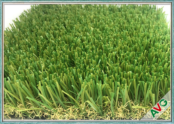 China PU Coating Commercial Outdoor Fake Grass Durable S Shape Monofil PE + Curled PPE supplier