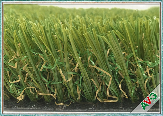 China Field Green V Shaped Garden Artificial Grass For Garden / Residential 35 mm Height supplier