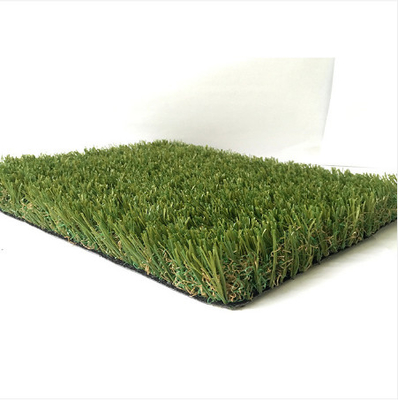 China 35mm Synthetic Artificiel Green Grass Carpet W Shaped Monofilament PE supplier