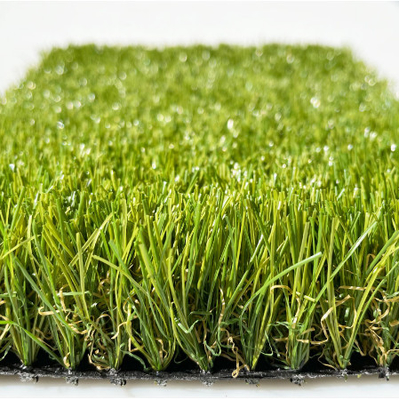 China PPE Garden Artificial Turf Curved Wire Yarn Landscape Grass supplier