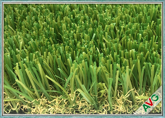 China Reinforced Softness Indoor Grass Carpet , Golden Landscaping Fake Decorative Grass supplier