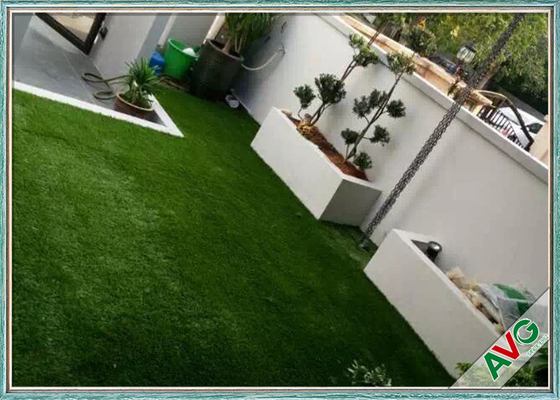 China SGS Landscaping Artificial Grass Carpet Roll With Monofil PE / Curly PPE Material supplier