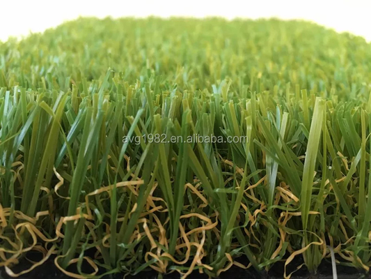 China Soft Feeling Monofil PE and Curled PP Artificial Grass for Garden Landscaping most economical landscaping grass supplier