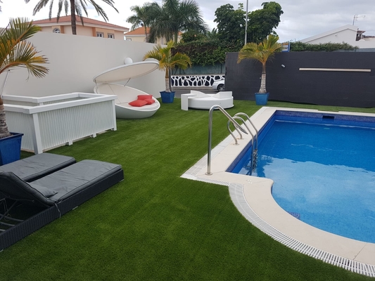 Green Color Natural Garden Carpet Grass Artificial Grass 45mm supplier