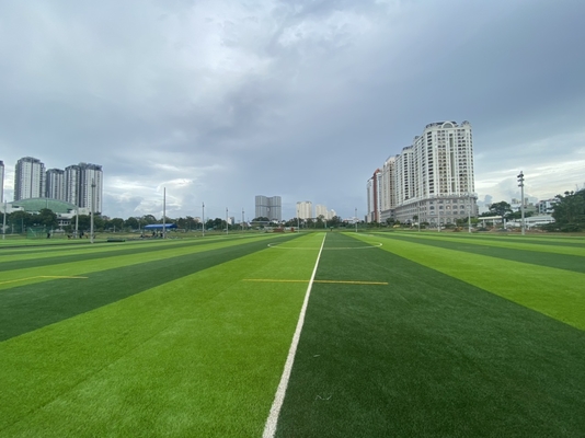 40mm Height Artificial Football Grass Carpet Wear Resistant supplier